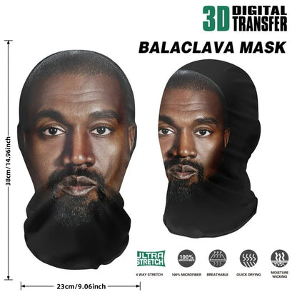 Funny 3D Printed Mask Elastic Mesh Full Face Mask for Men Women Cosplay Headwear Novelty Supplies Tricky Hood Party Cosplay Prop